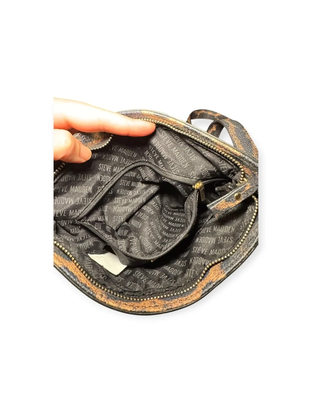 Steve Madden Pleather PU Cross Body Medium Small Bag Purse Adjustable Strap NWOT